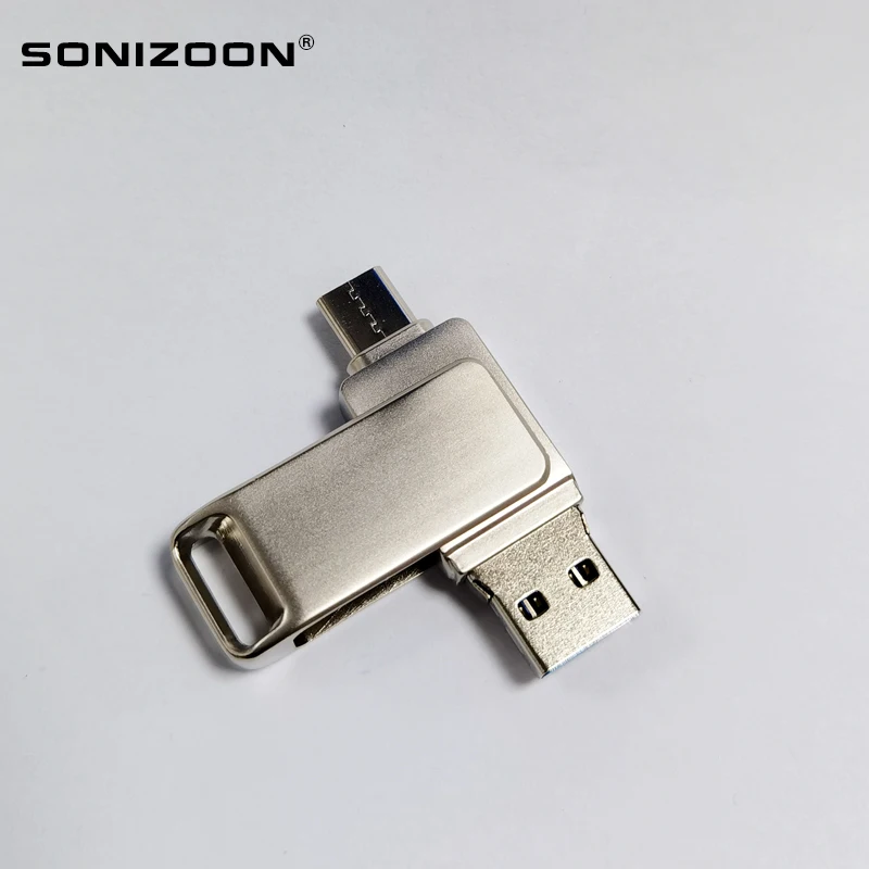 SONIZOON TPYEC USB3.1 OTG Flash Drive Type-C 8GB 16GB 32GB 64GB 128GB 256GB Stick 3.0 Pendrive for Device