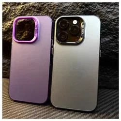Funda Laser Metallic Aurora Matte Color Case For Xiaomi Redmi Note 14T 14C 5G 14 13 12 11 10 9 Pro Plus 4G Hard Shockproof Cover