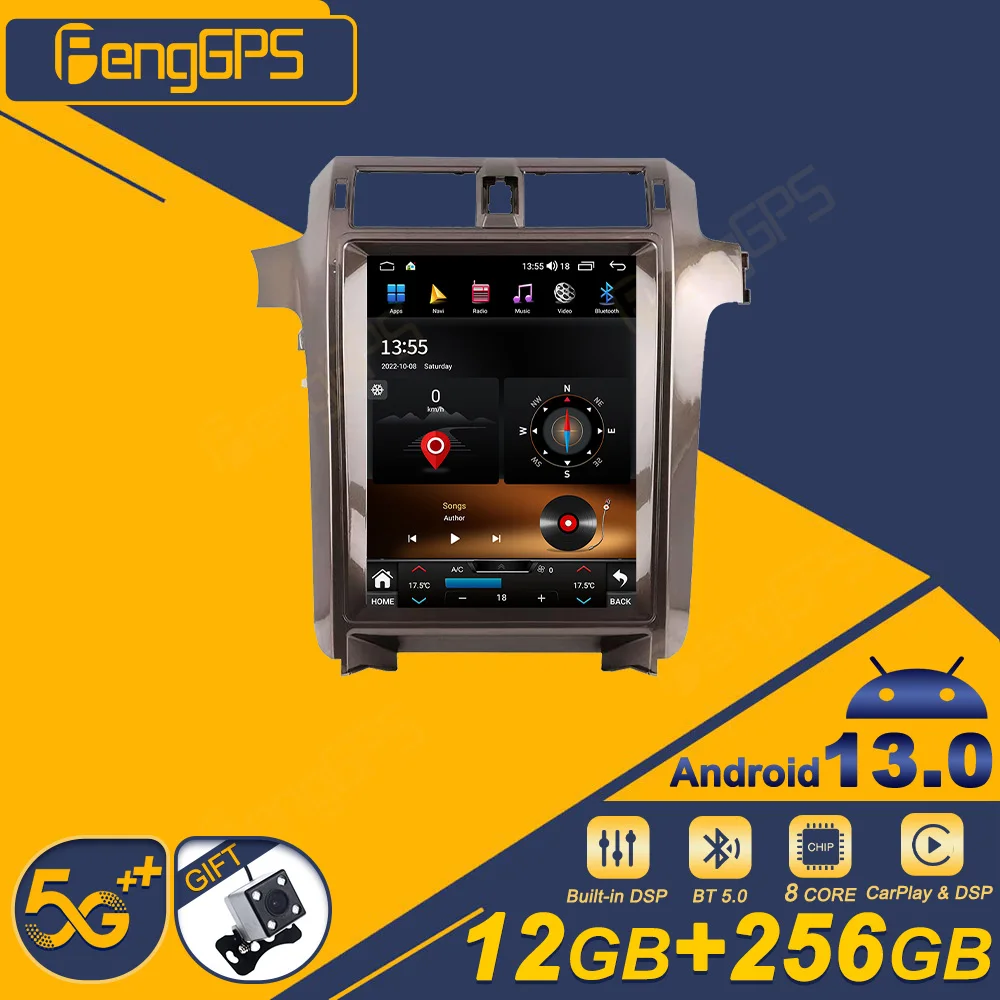 For Lexus GX400/460 2010-2019 15 inch Android 13 WIFI Car Radio CarPlay Multimedia Mobile Pentium 4 Autoradio BT Google DSP