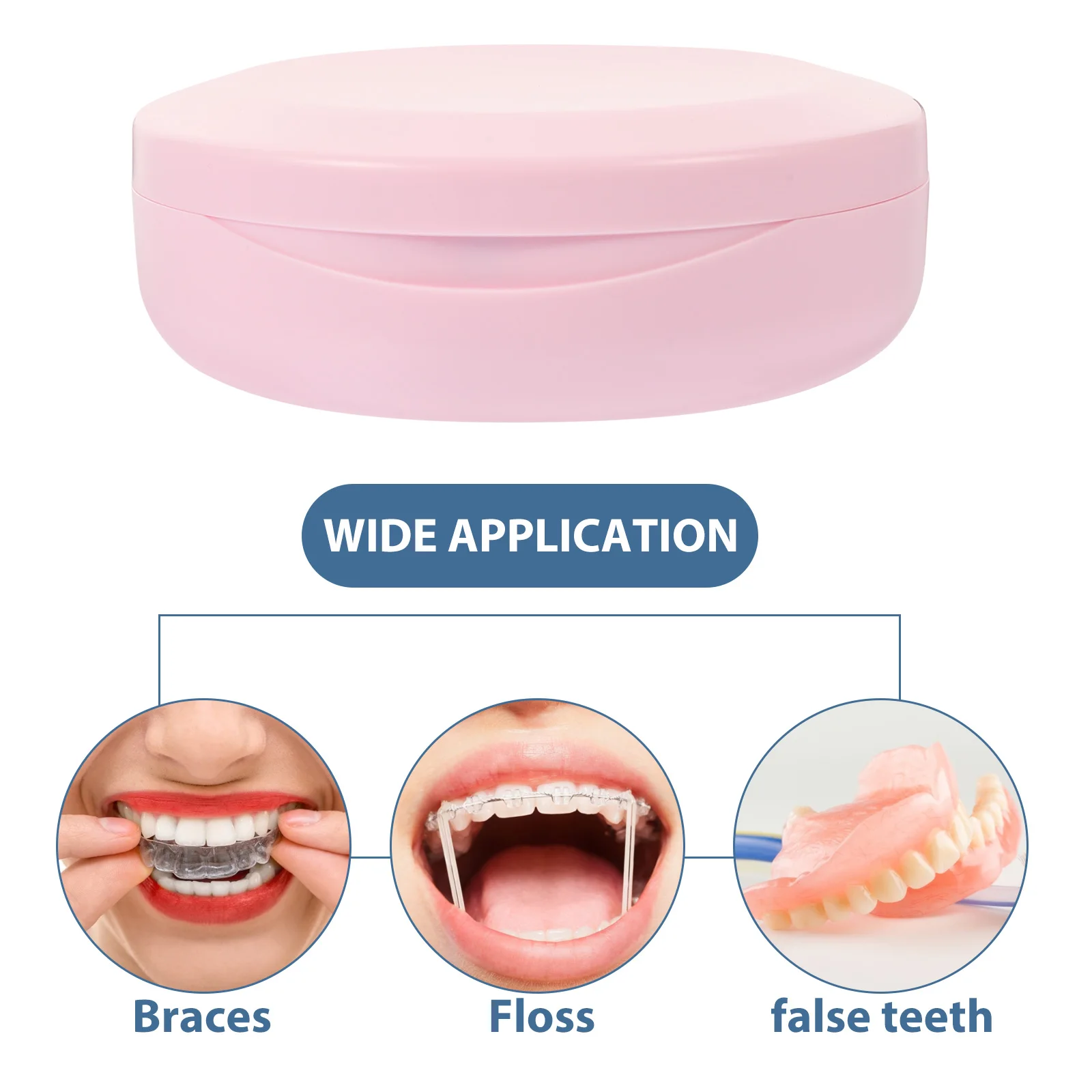 

Invisible Orthodontic Retainer Case Portable Magnetic Mouth Guard Box with Mirror Travel Storage Anti-Scratch Denture Container