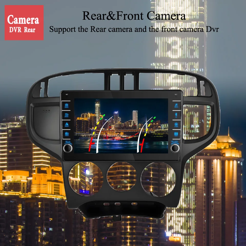 8G Ram 128GB QLED راديو السيارة والفيديو الصوت A/V الموسيقى مشغل ديفيدي GPS نافي لشركة هيونداي ماتريكس 2001 - 2010 Carplay Auto DSP RDS SWC #3