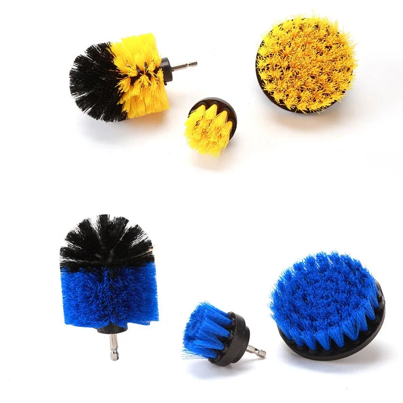 Electric Scrubber Brush Drill Scrubber Brush Kit Tires All Purpose Cleaner For Carpet Glass Car Nylon Brushes  car cleaning tool