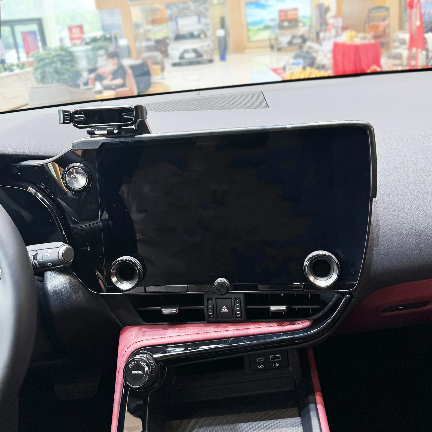 Car Phone Holder For Lexus NX 2022 2023 2024 Screen Fixed Base GPS Bracket Wireless Charging Mobile Phone Holder Car Accessories