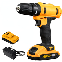 48V 1000W Electric Impact Drill 3 In 1 Electric Cordless Lithium-Ion Battery Mini Electric Power Screwdriver 2 Speed Power Tools