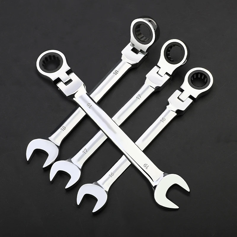 Hardware Tool Activity Board Mirror Opening Plum Blossom Ratchet Wrench Double Headed Quick Shaking Dual-purpose Wrench