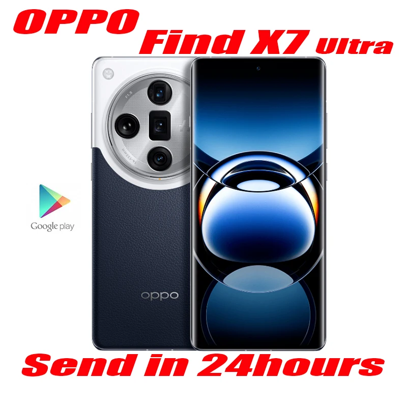 New OPPO Find X7 Ultra 5G Cell Phone 6.82'' 120Hz AMOLED Screen 5000mAh Battery 100W Super VOOC 50W Wireless Charge OTG 50MP OTA