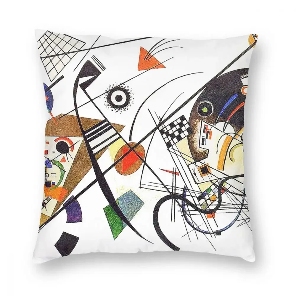 Transverse Lines Wassily Kandinsky Square Pillow Case Decorative Pillow Mondrian Funny Pillowcover Home Decor