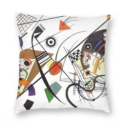 Transverse Lines Wassily Kandinsky Square Pillow Case Decorative Pillow Mondrian Funny Pillowcover Home Decor