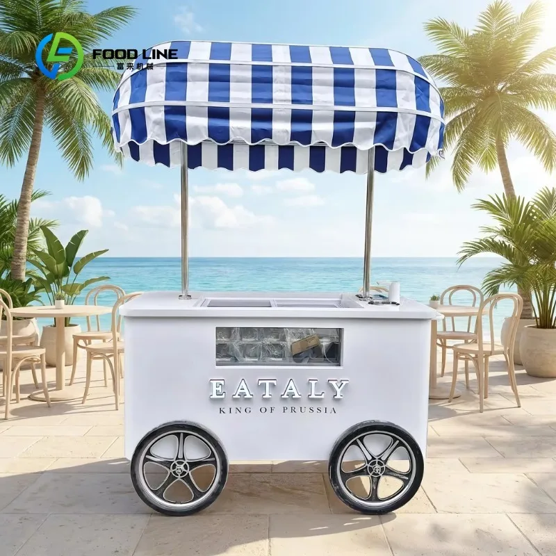

Custom Ice Cream Cart for Sale High Quality Push Cart Ice Cream Cart Ice Cream Refrigerated