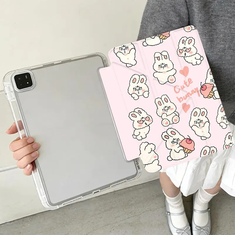 Y fold Acrylic Casing Tablet Case for Xiaomi Pad 5/5Pro 6/6Pro 11 Xiaomi Pad 7/7Pro 8/8Pro 11.2 Redmi Pad SE 11 Pro/Pro2 12.1