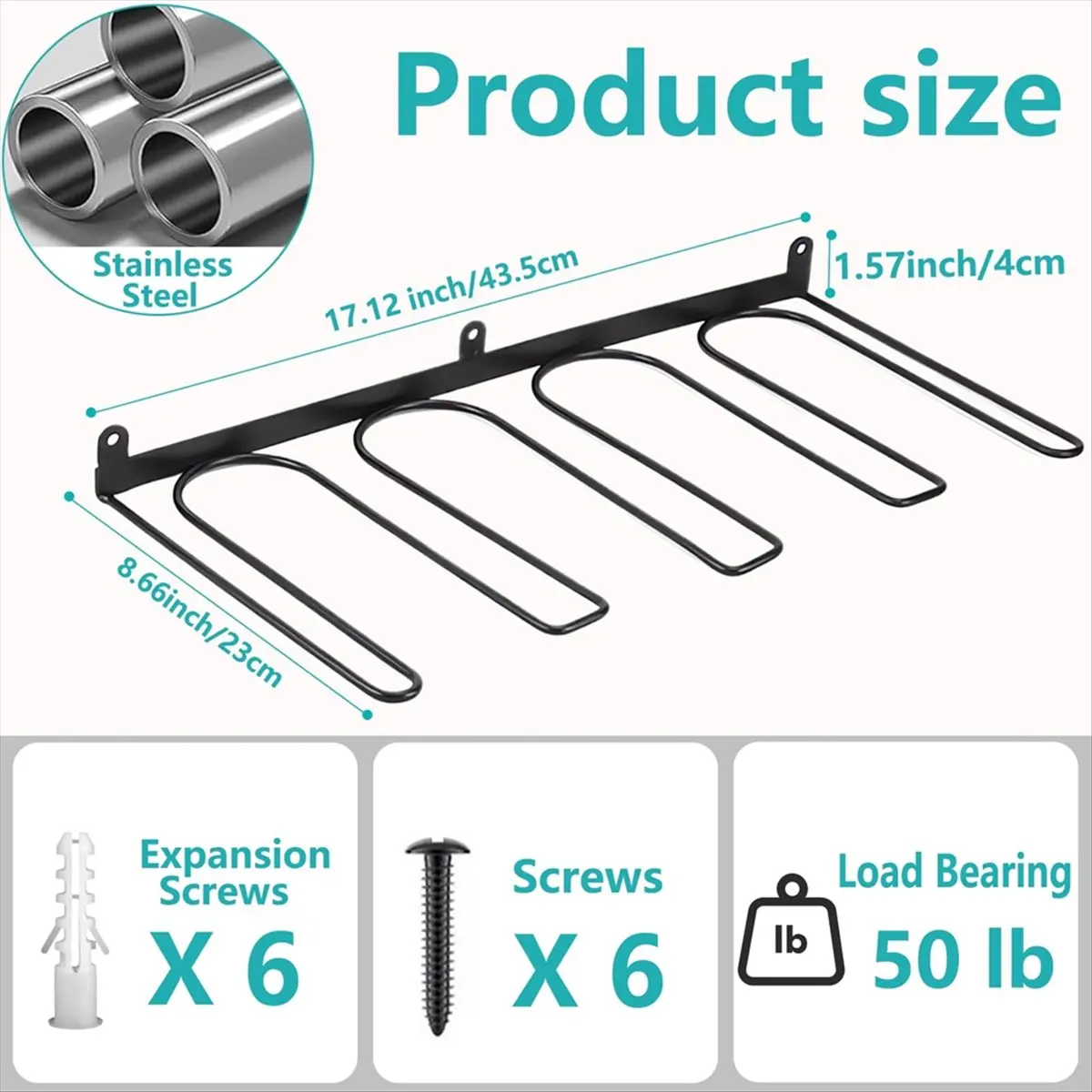 A67T NEW Boot Rack Wall Mount - Space Saving Boot Racks Organizer Tall Boots Storage for Cowboy Shoes