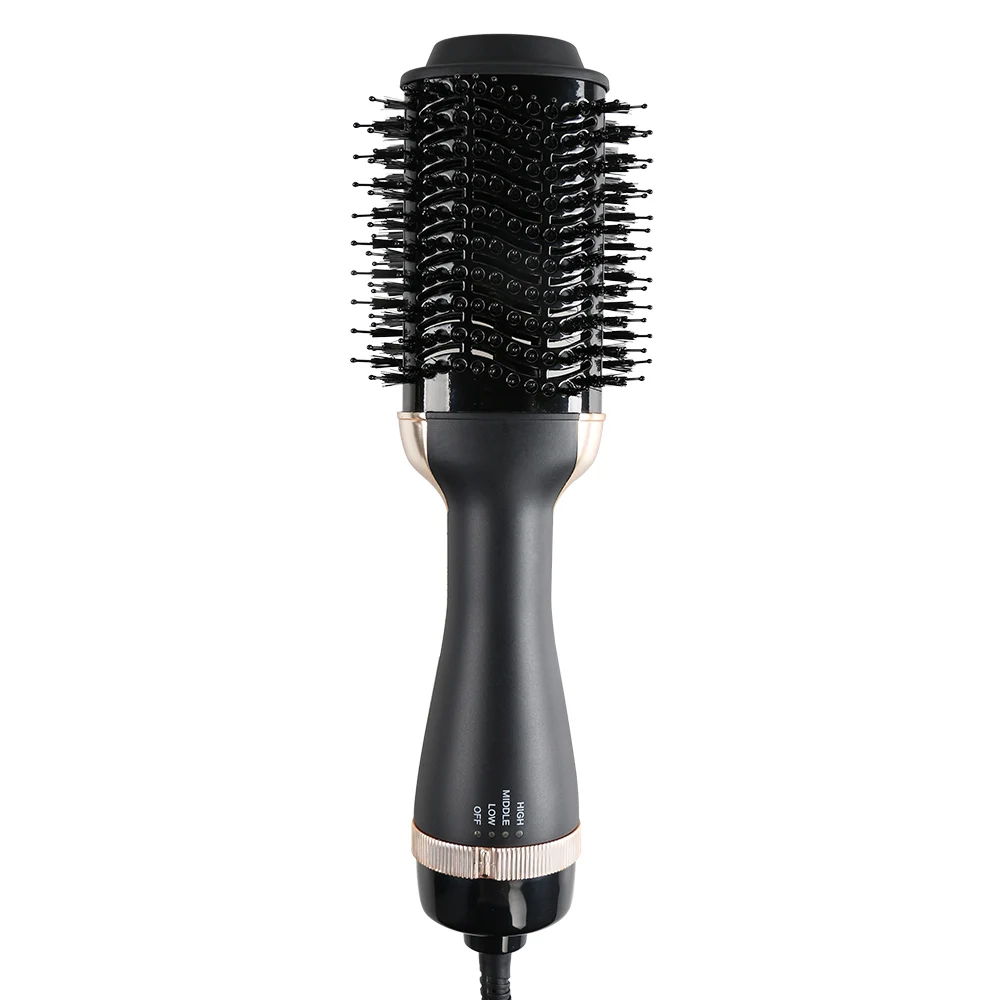 Spazzola Capelli Rotante Electric Oval Comb Hair Dryer and Volumizer Salon Hair Straightener One Step 3 in 1 Blow Dryer Brush