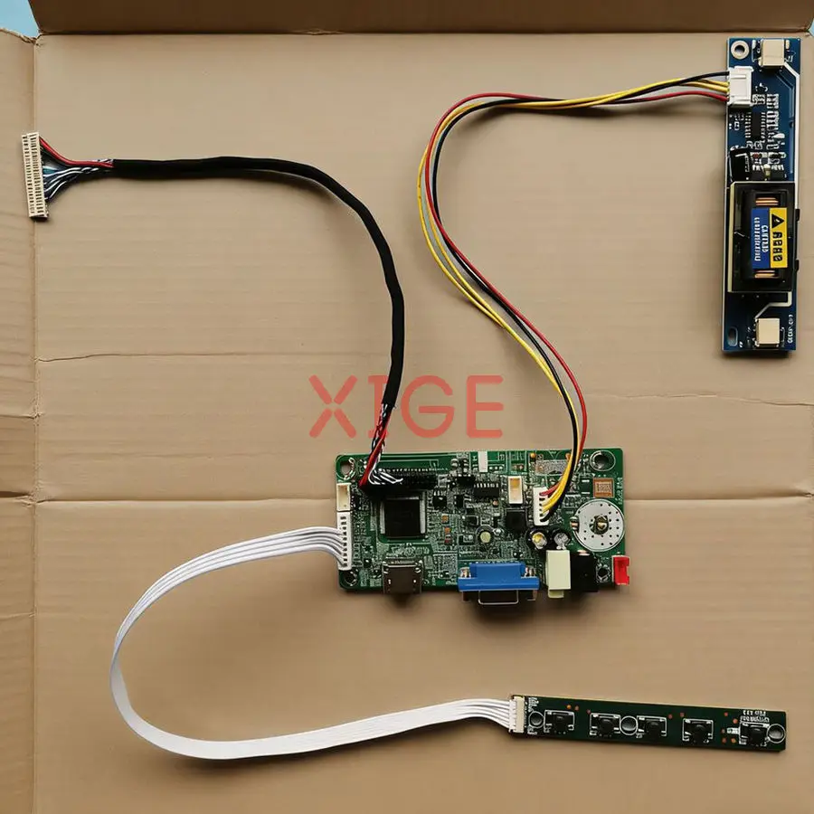 For LTN154X9 LTN154XB LTN154X5 LTN154AT08 Display Drive Controller Board Kit DIY 1280*800 2-CCFL VGA+HDMI 1280x800 30 Pins LVDS