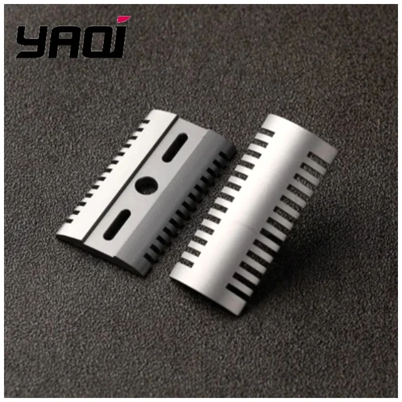 Yaqi Mens Safety Razor Head Titanium Mellon Wet Shave Tools Men Shaving Products Best Gift for Men for Shaving Razors