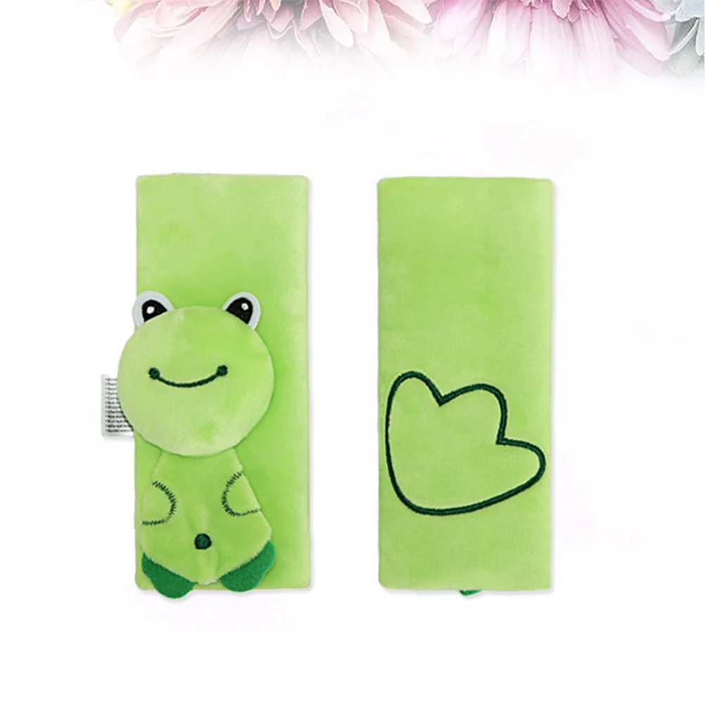 

Funny Animal Shape Safety Shoulder Sleeve Green Frog Stroller Harness Protector Pad for Pushchair Pram
