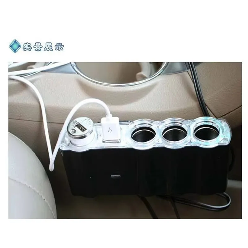 12V USB 4-Way Car Cigarette Lighter Socket Splitter, Code: GZJS-WF4008-DYQR9