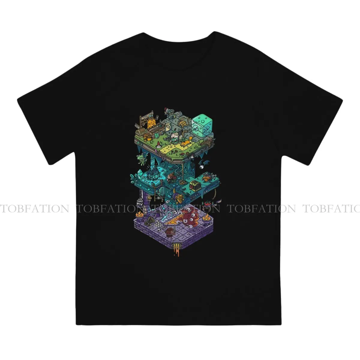 Dungeons And Isometric Dragons Casual TShirt DND Dices Game Style Streetwear 100% Cotton T Shirt Men Tee Special Gift Clothes