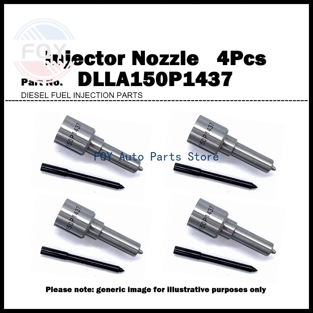 

4X For Fiat 1.3D Multijet Opel 1.3 CDTI 0445110183 High Quality Injector Nozzle DLLA150P1437