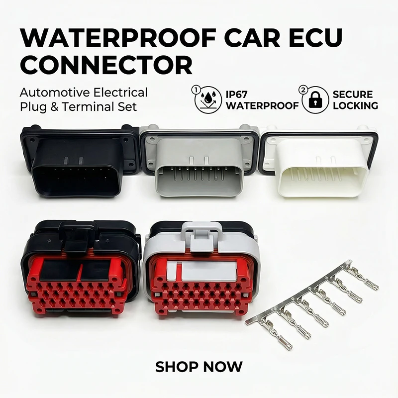 1PCS ECU Controller 23Pin Positions AMPSEAL PCB Mount Housing Plug Header Vertical Male Connector 776228-1 770680-1