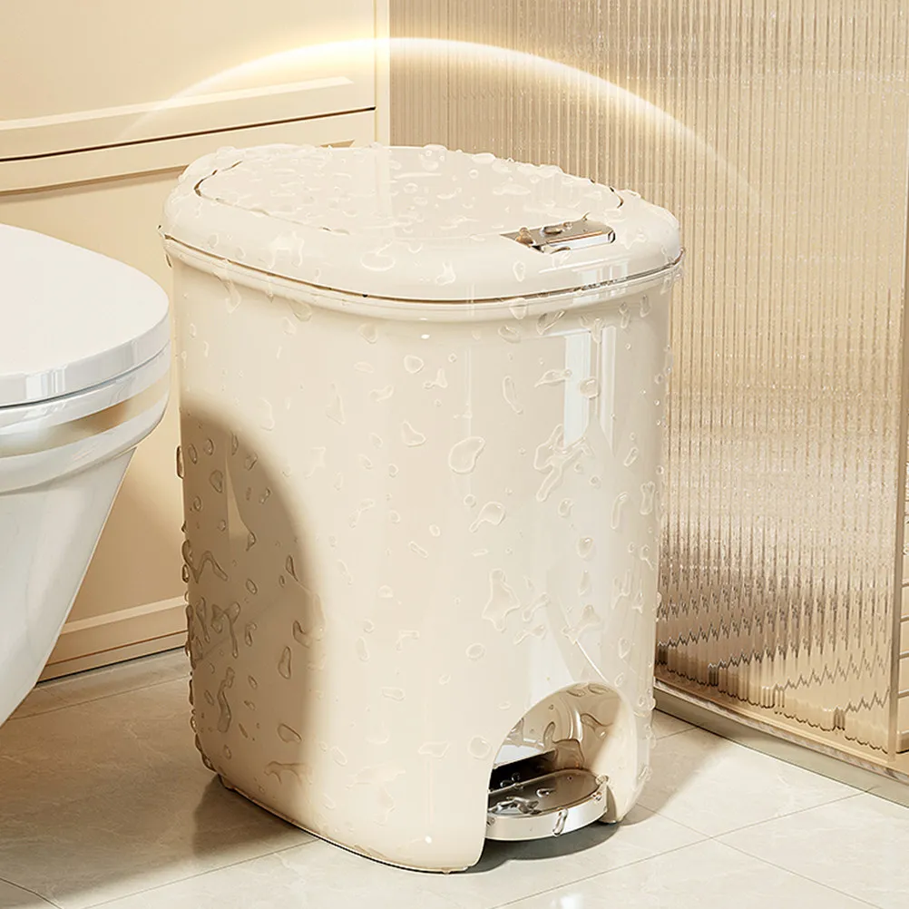 

Flip Lid Multi Functional Trash Can Safe Material Reusable Household Garbage Storage Kitchen Office Bathroom Waste Bin