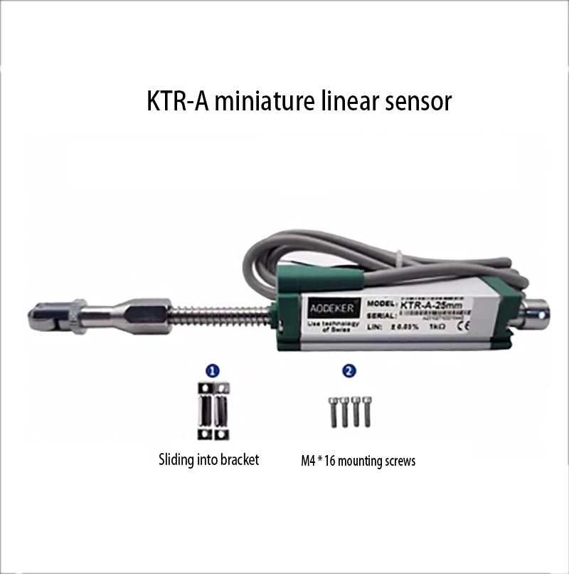 Micro linear displacement sensor KTR-B anti-interference self resetting distance measuring electronic ruler