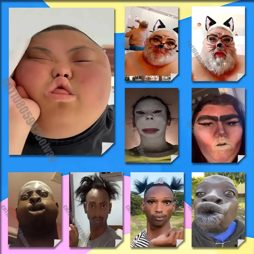 

Ugly Man Cool Funny Poster Wall Murals For Home 21x30cm Self-adhesive Decoration Sticker Playbill Cover