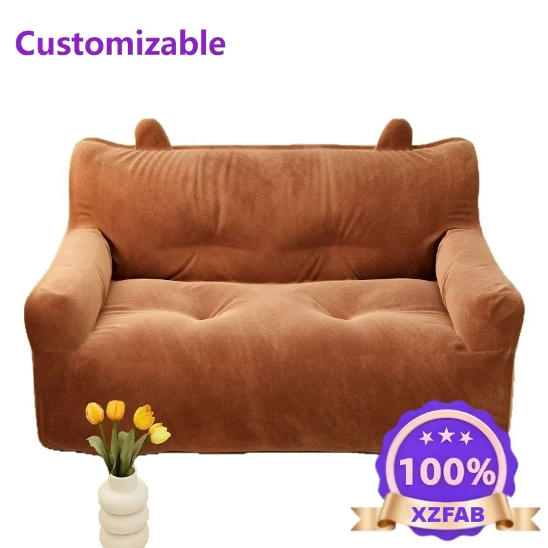 Factory Direct Lazy Sofa Bedroom Recumbable Sleeping Single Double Small Sofa Balcony Leisure Tatami Rental Room Fabric Sofa