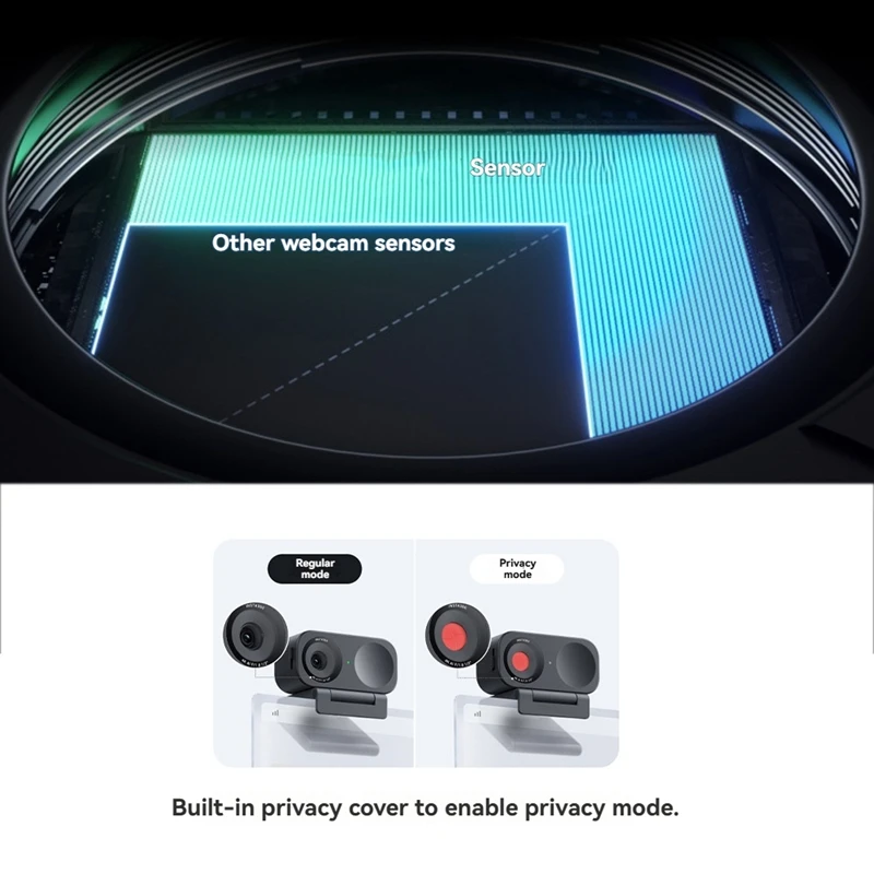 كاميرا ويب Insta360 Link 2C 4K مستشعر متفوق 1/2 بوصة، تأطير تلقائي، HDR، ميكروفون ذكي لإلغاء الضوضاء، كاميرا حية 4K