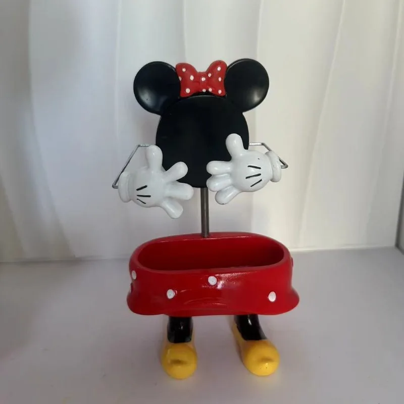 Cute Mickey Mouse Remote Control Mobile Phone Storage Bracket New Multi-functional Desktop Ornament Placement Rack Decoration