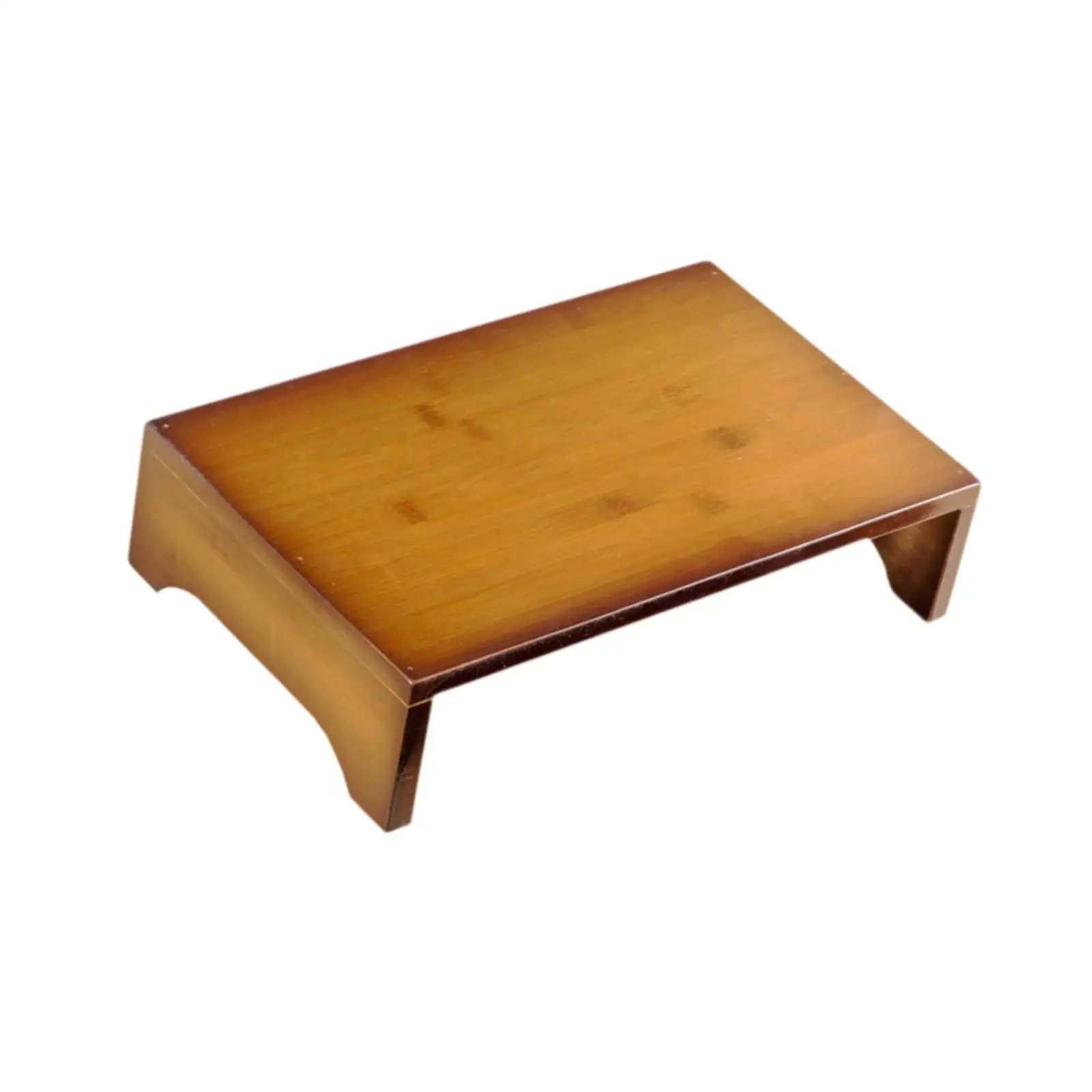 

Wooden Low Stool Practical Bed Step Stool Foot Rest Stool Small Low Ottoman for Household Bathroom Living Room Office Couch