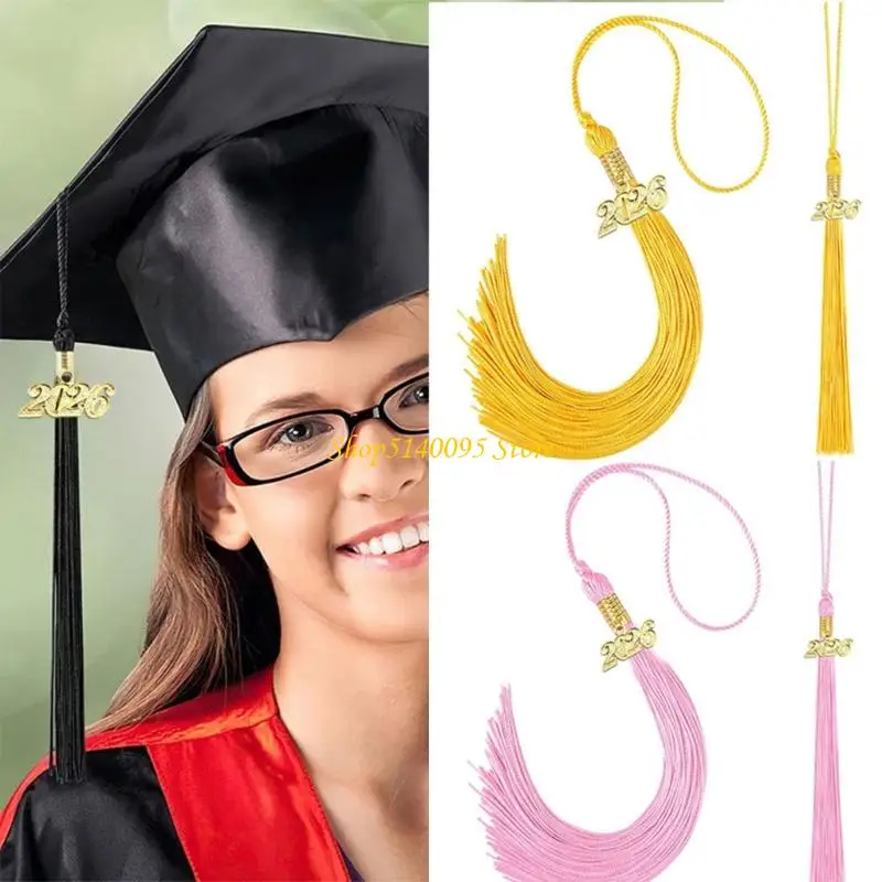 DXAE Graduação suave Tassels Premium Polyester Academic Cerimony Acessório