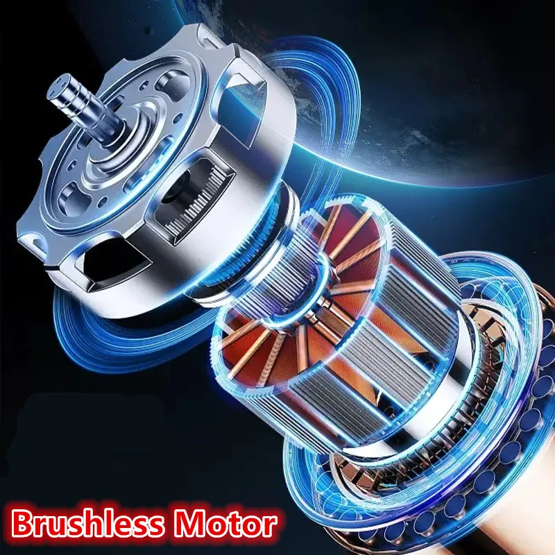 Brushless Electric Screwdriver 1/4 Inch Hex Cordless Driver 5 Gears Impact Drill Repair Power Tool Fit For Milwaukee 18V Battery