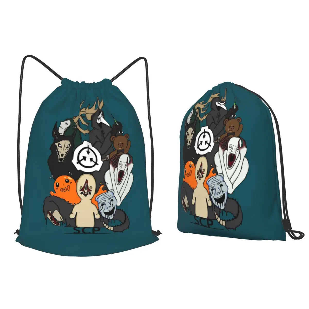 

SCP_s Colored Backpacks Multi-function Drawstring Bags Storage Bag Book Bags for Man Woman Students
