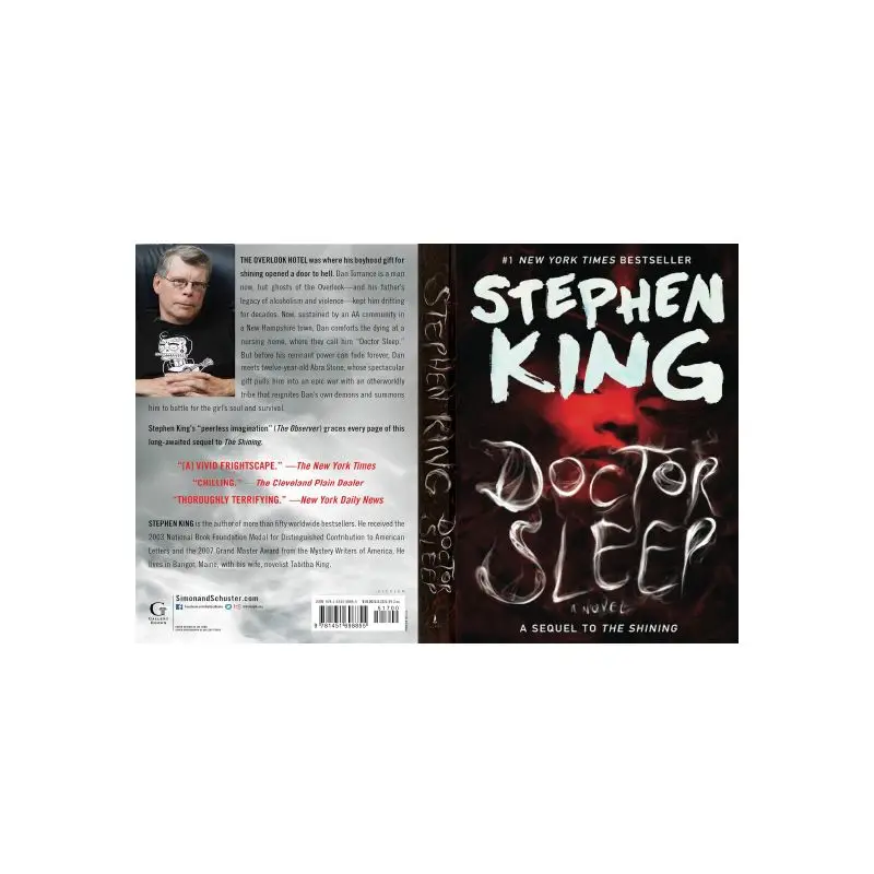 The Shining Stephen King, nettoyage le plus vendu en anglais, romans d'horreur, romans anglais, 1-2 volumes