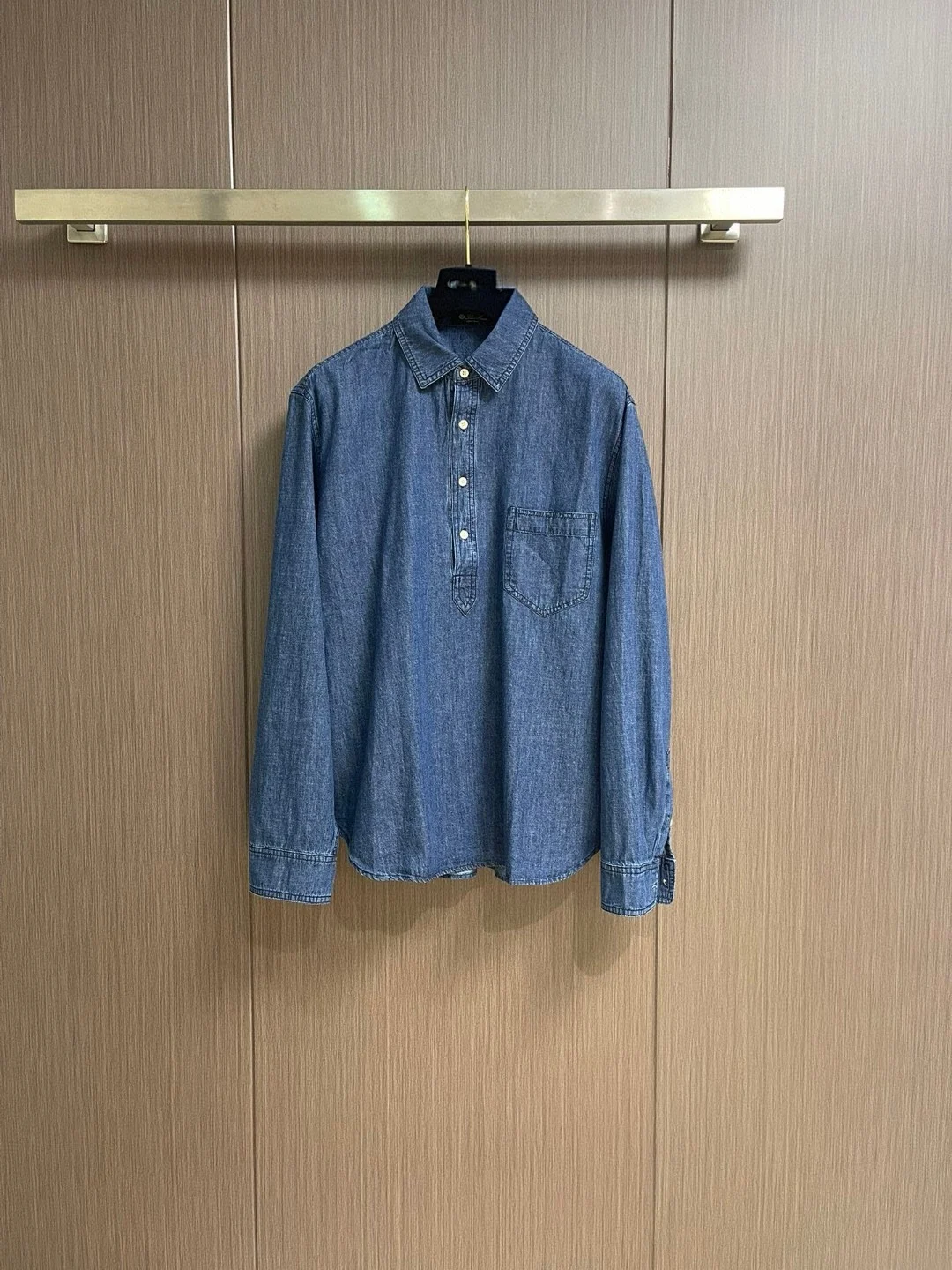 

LP 25aw Half Wide Corner Neck Button Down Jeans Shirt