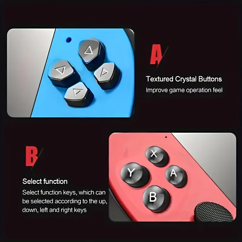 وحدة تحكم ألعاب X7 الرجعية ، شاشة عالية الدقة ، مشغل صوت محمول ، تشغيل كلاسيكي ، مدمجة في + ألعاب مجانية