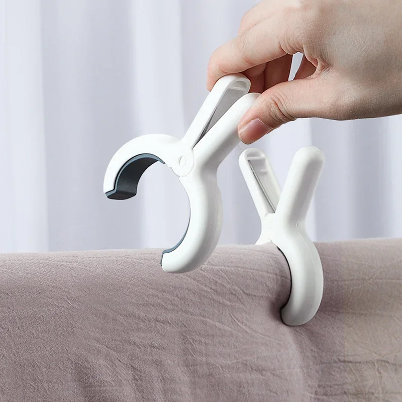 Household Large Hanger Clips Plastic Windproof Clothes Pegs Spring Clamp Beach Towel Powerful Clothespins Quilt Clip