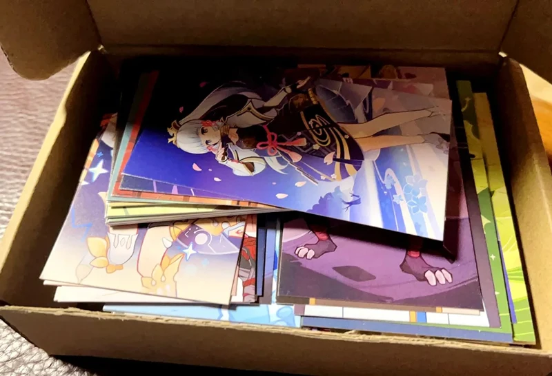 191Pcs/Set Hot Genius Invokation TCG Card Collection Xingqiu Yoimiya Keqing Photo Cards Anime Peripheral Tabletop Game Impact