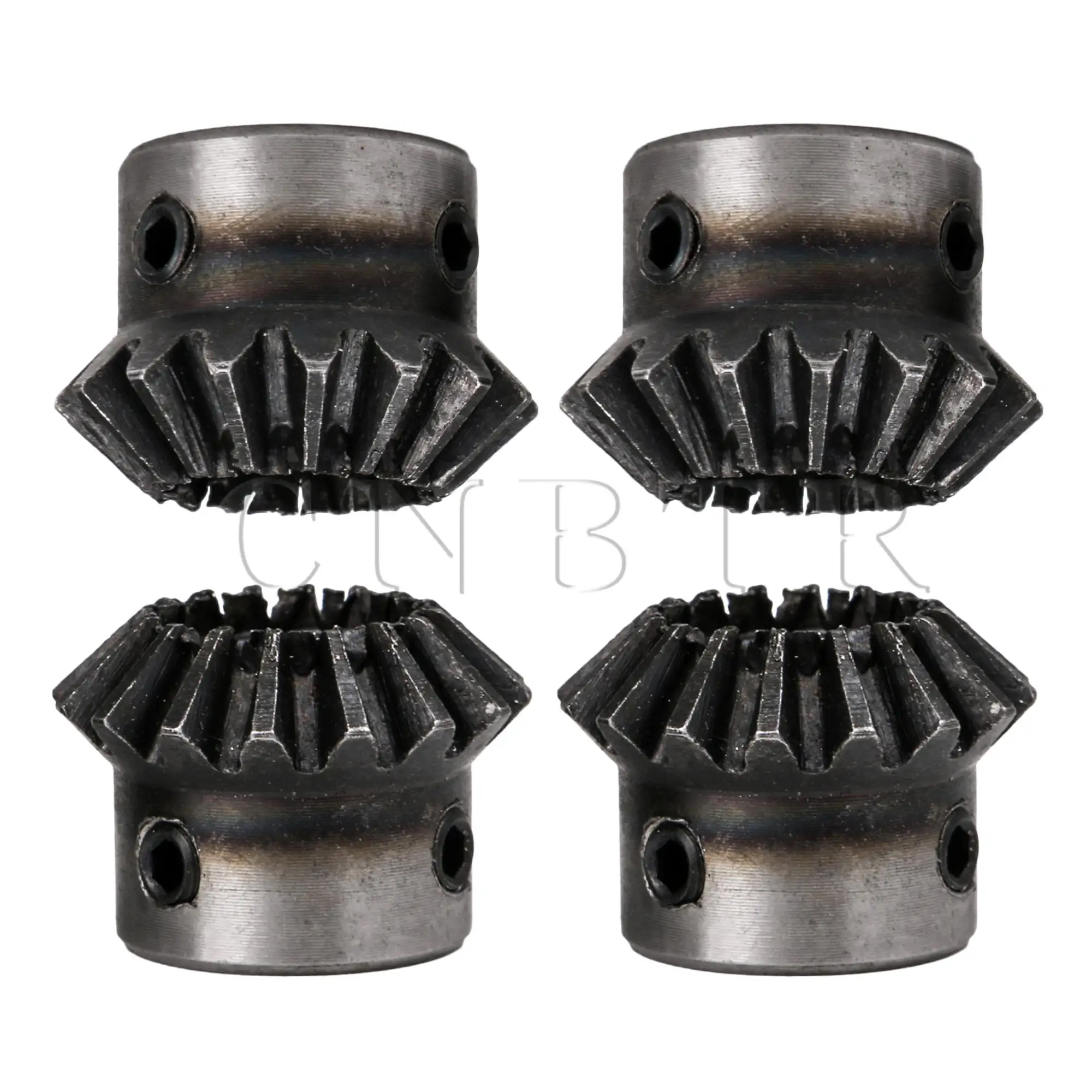 

CNBTR 4Pcs Bevel Tapered Pinion Gear Wheel 1.5 Modulus 16T 0.47" Dia 1:1 Ratio