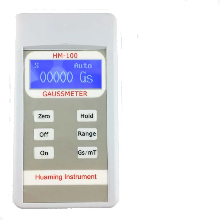30000GS Large range Gauss meter HM-100 remanence meter 3T with backlight Tesla meter Strong magnet magnetometer