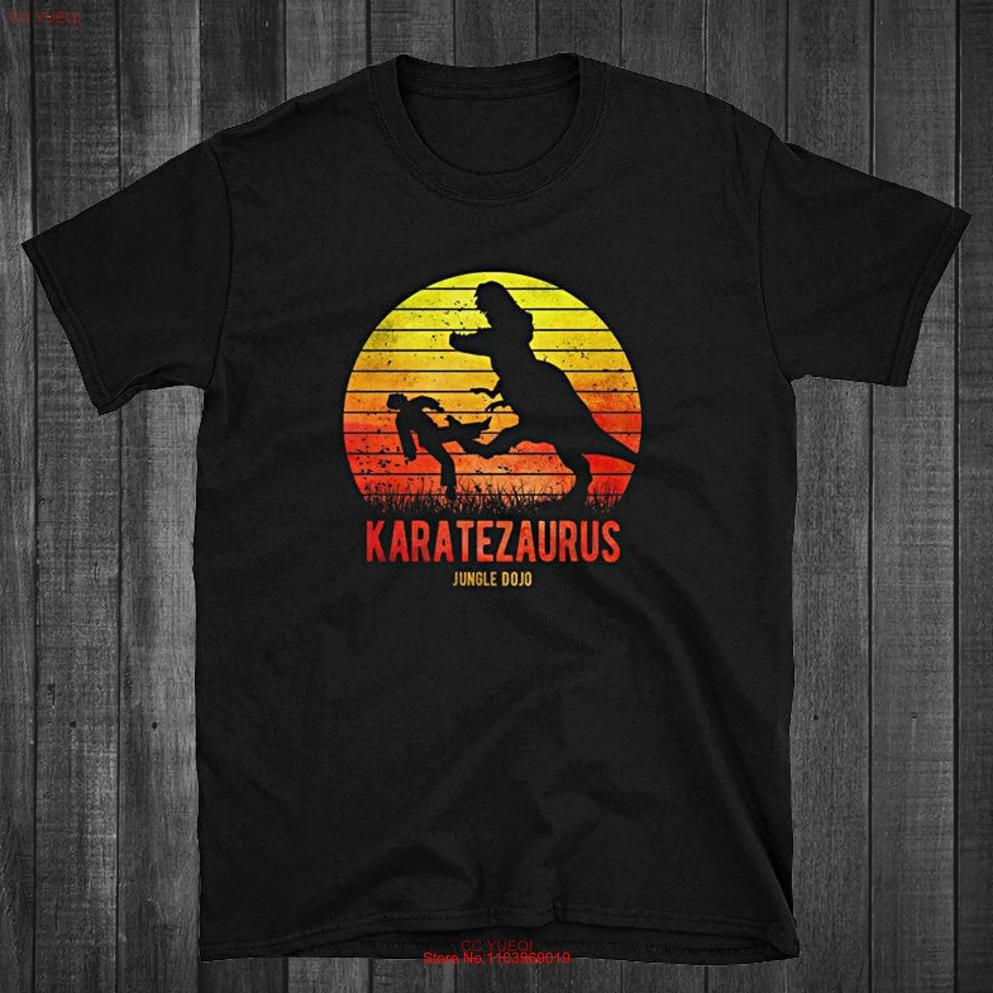 Karatezaurus Karate T Shirt Goju Ryu Kyokushin Shito Shorin Shotokan Wado Shudokan Shukokai Kenpo Oshukai Okinawa