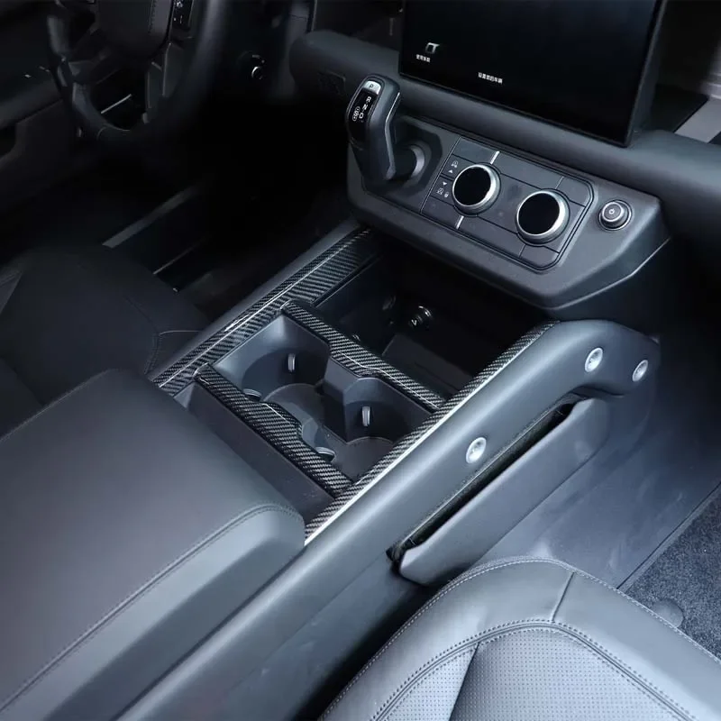 

Для Land Rover 2025 Defender 90/110/130 из настоящего углеродного волокна, панель переключения передач, накладка, авто украшение, аксессуары для интерьера