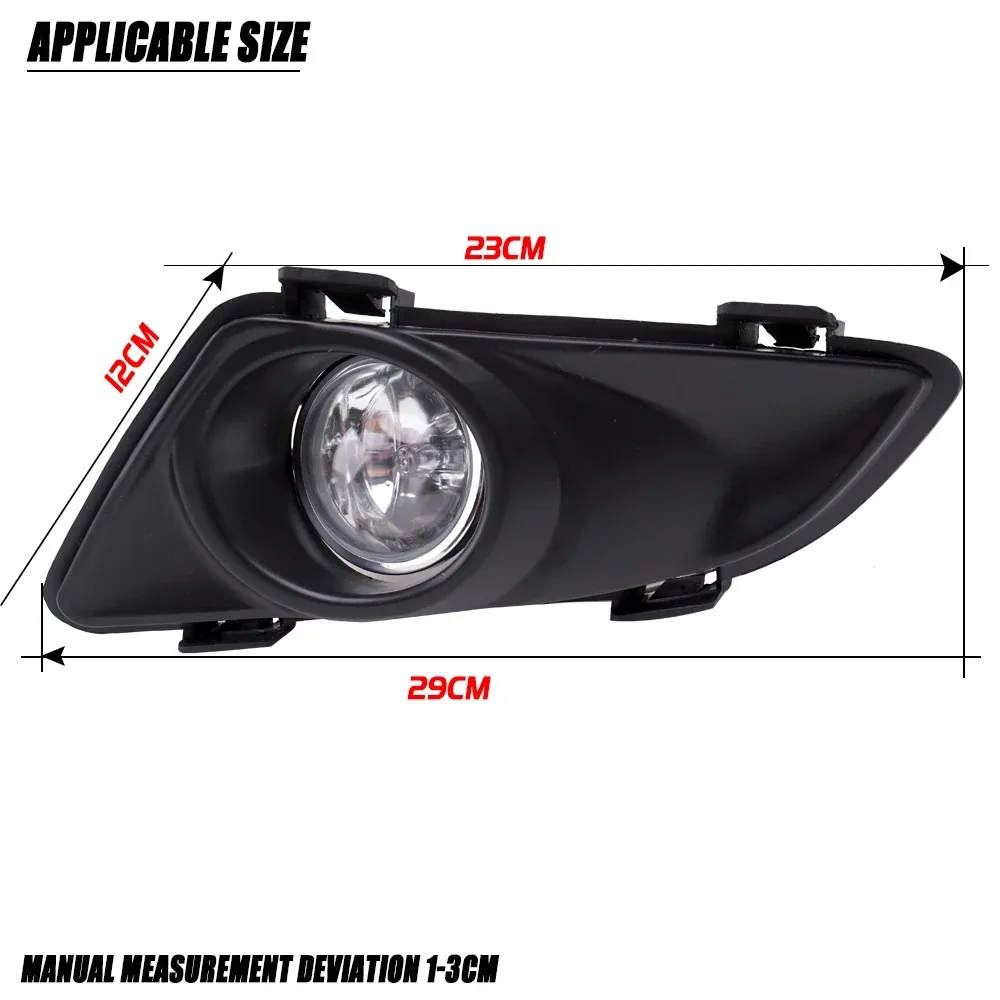 DLAA Front Bumper Fog Lamp Upgrade Kit FOR Mazda 6 2003 2004 2005 M6 Version Additional Foglight Set Switch + Wiring view 3