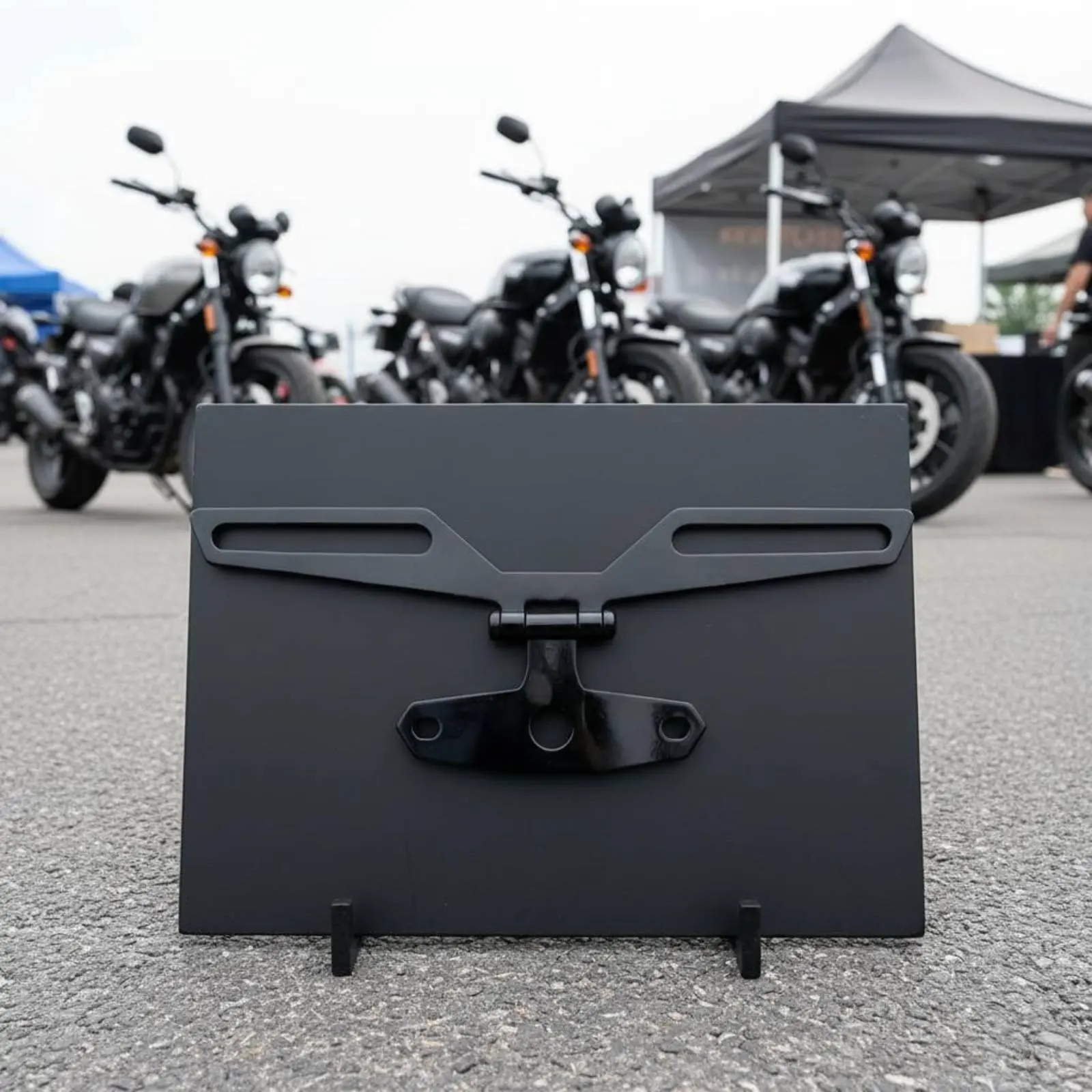 

Folding License Plate Holder Heavy Duty Folding Plate Mount Vehicle Part Universal Fit Adjustable for Electric Bike