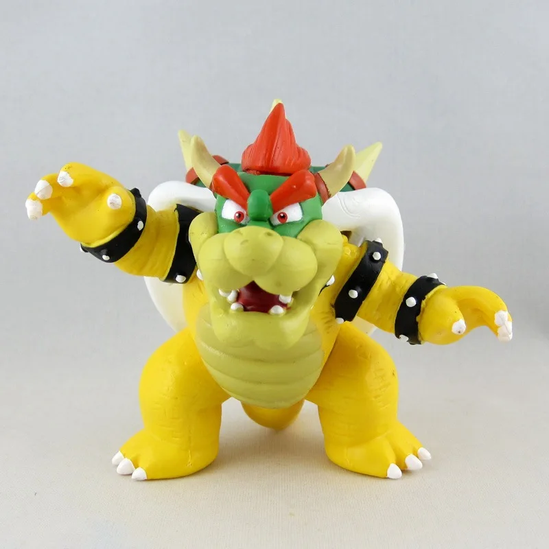 Catoon Film anime 10 cm Drago Bowser Action figure riccio PVC bambola statua Collezione modello Natale compleanno bambini migliori regali