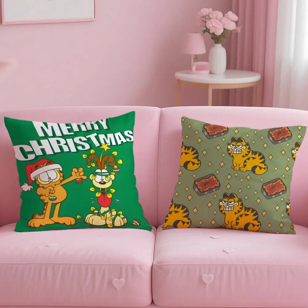 Cartoon G-GarfieldS Cushion Cover Comfortable Reversible Pillow Cover Ideal for Car Sofa Bedroom & Beyond