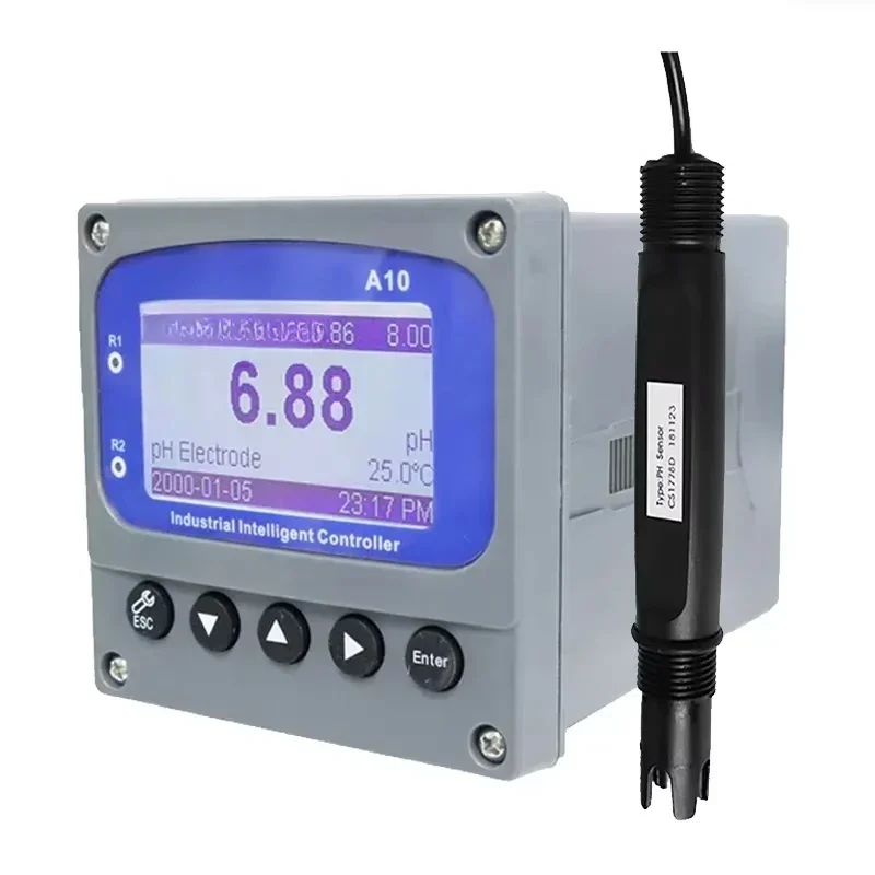 Apure Industrial Online  24V or 220V power 4-20mA output ph/orp transmitter meter for water treatment