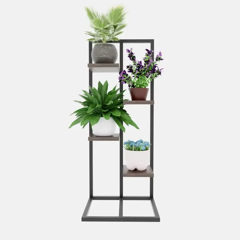 Modern Minimalist Metal Plant Stand Multi Tier Flower Pot Holder Indoor Home Garden Greenery Display Rack Shelf Decor Multi