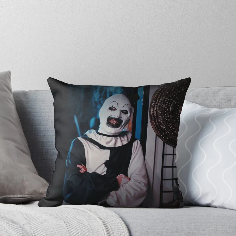 Art The Clown Says CHEEESE! Throw Pillow Pillow Decor Decorative Sofa Cushions Sofa Pillow Cover Decorative case