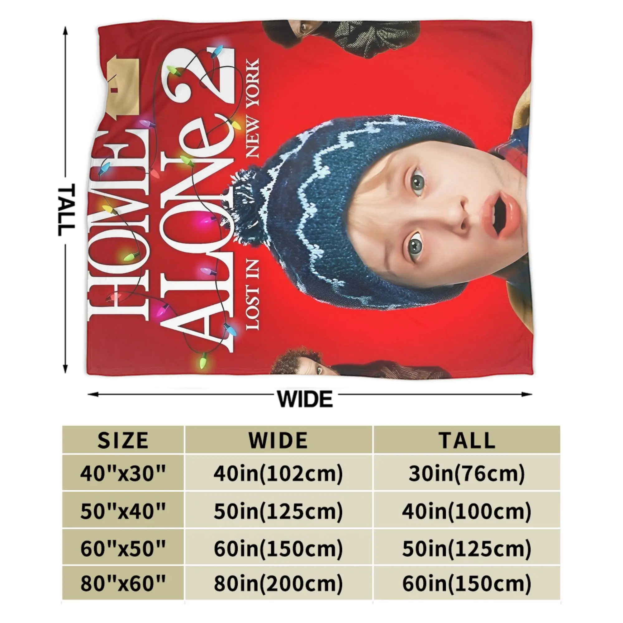 أعظم أفلام عيد الميلاد في كل الأوقات بطانية المنزل وحده الصوف مضحك الدافئة رمي بطانية للديكور المنزل